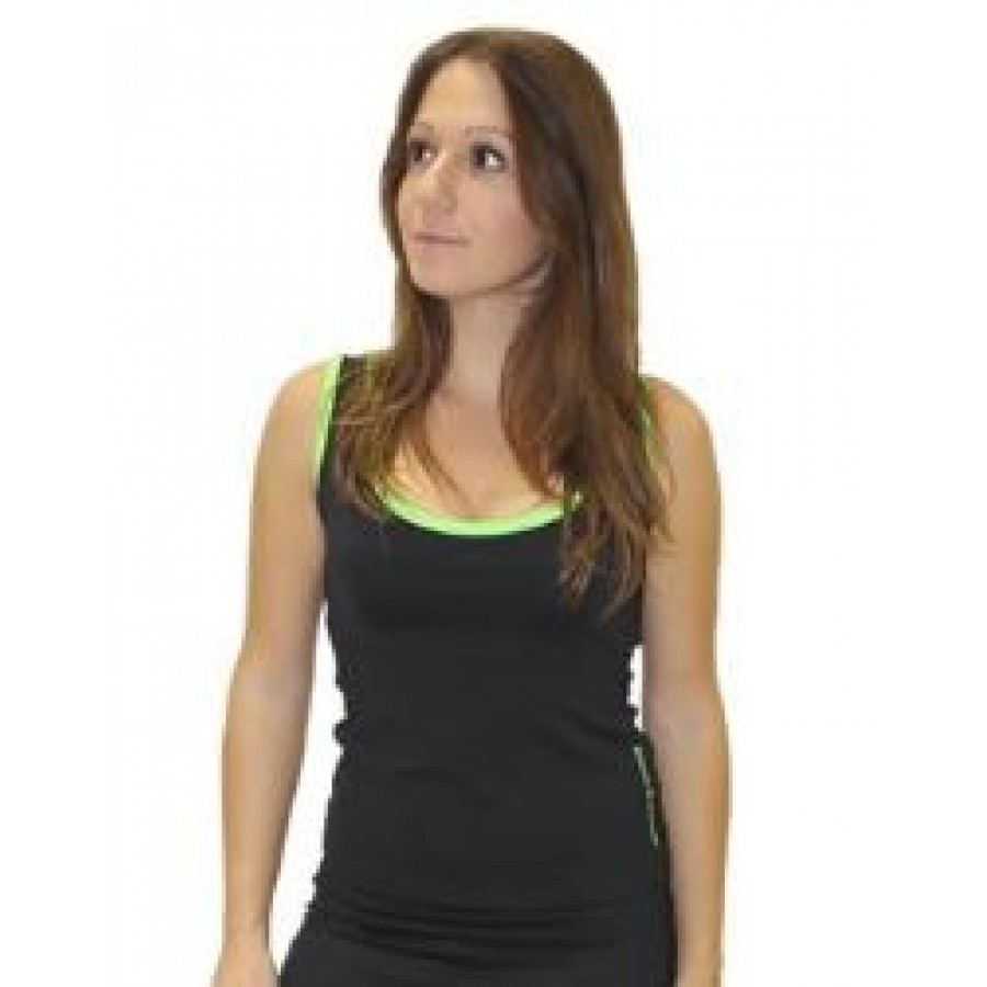 T-shirt noir Crown Pescara noir vert