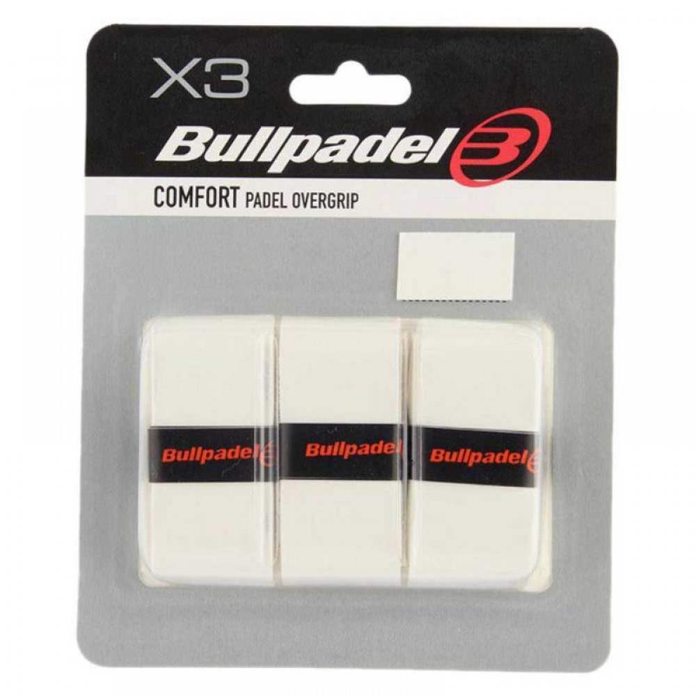 Blister Bullpadel 3 Overgrips GB1603 Confort Blanc