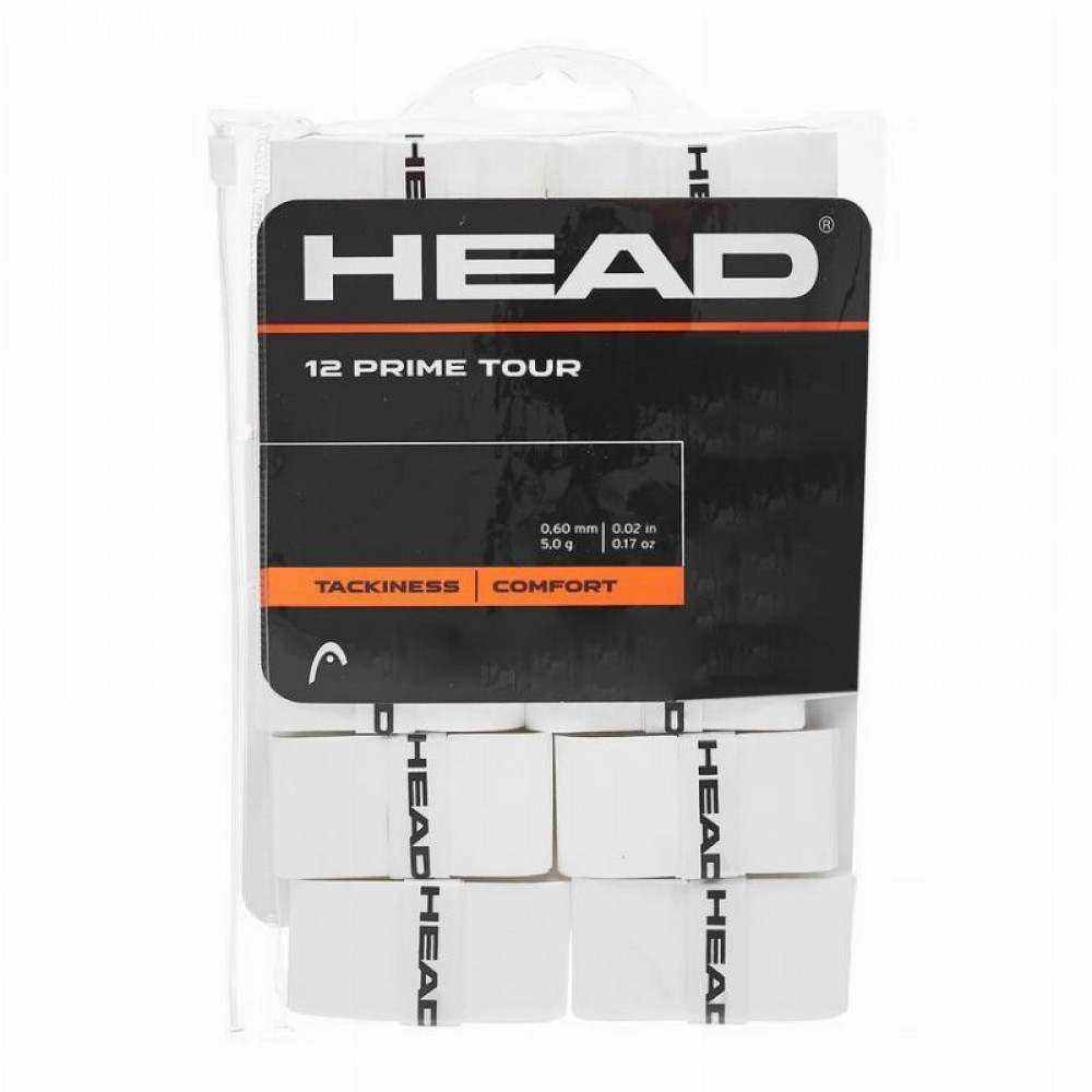 Blister Overgrips Head Prime Tour Blanco 12 Unidades - Barata Oferta Outlet