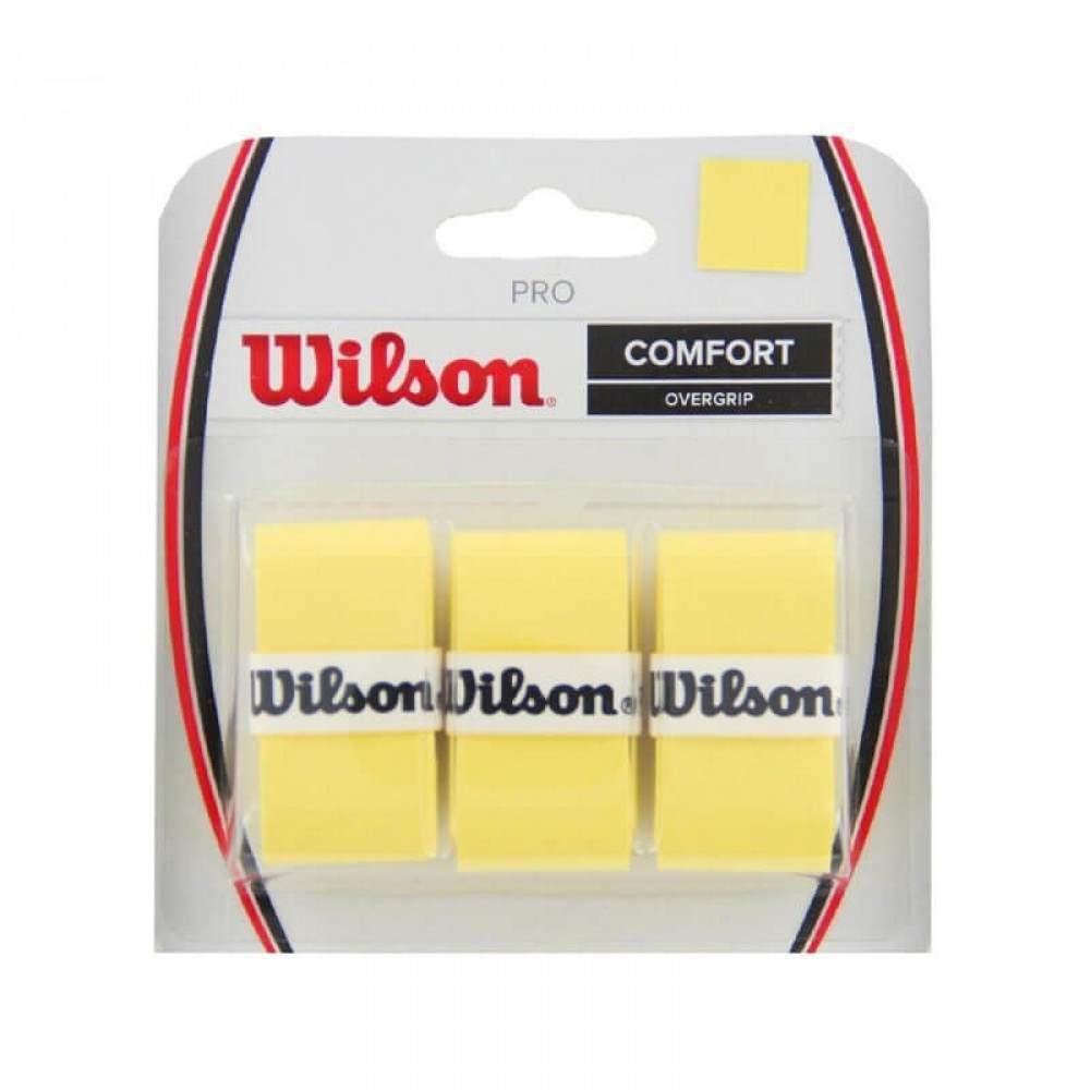 Blister Wilson 3 Overgrips Pro Amarillo - Barata Oferta Outlet