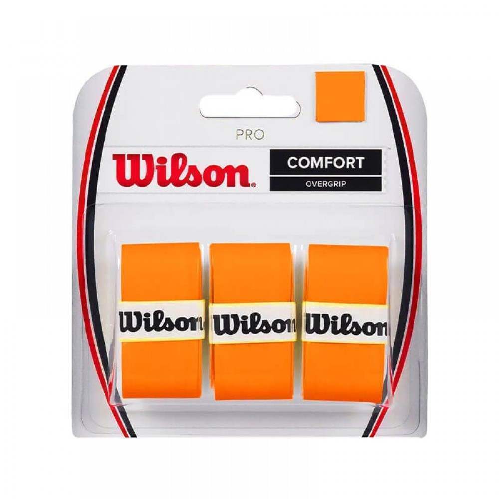 Blister Wilson 3 Overgrips Pro Naranja - Barata Oferta Outlet