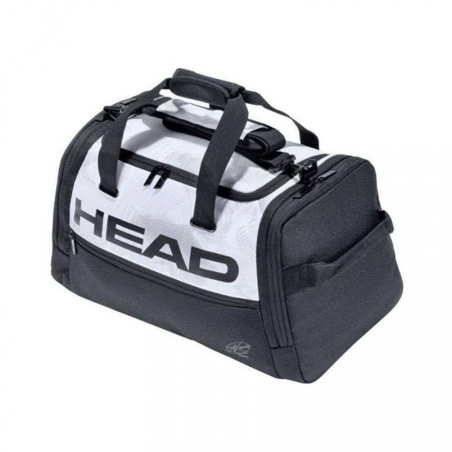 Head Djokovic Duffle White Black Bag