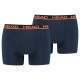 Boxershorts Head Basic Navy Orange 2 Einheiten