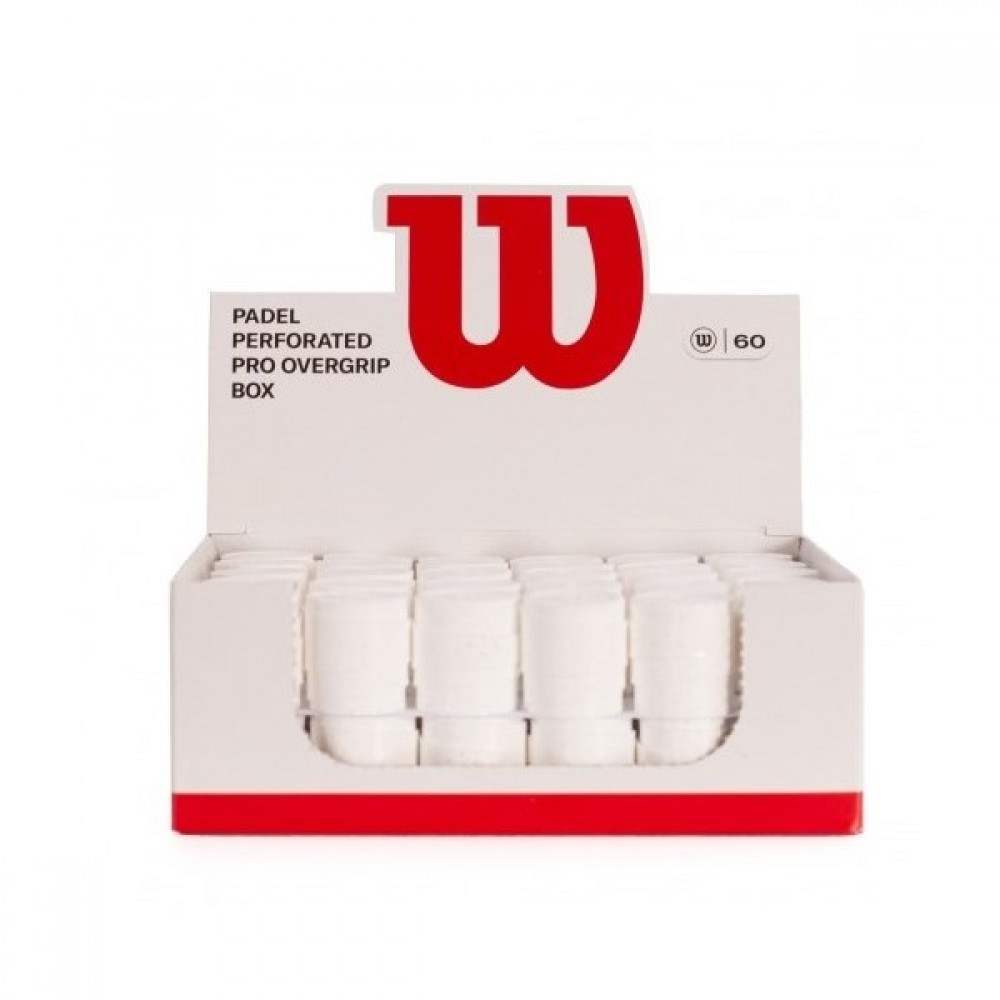 Wilson Pro Padel Box Perforated White 60 Overgrips