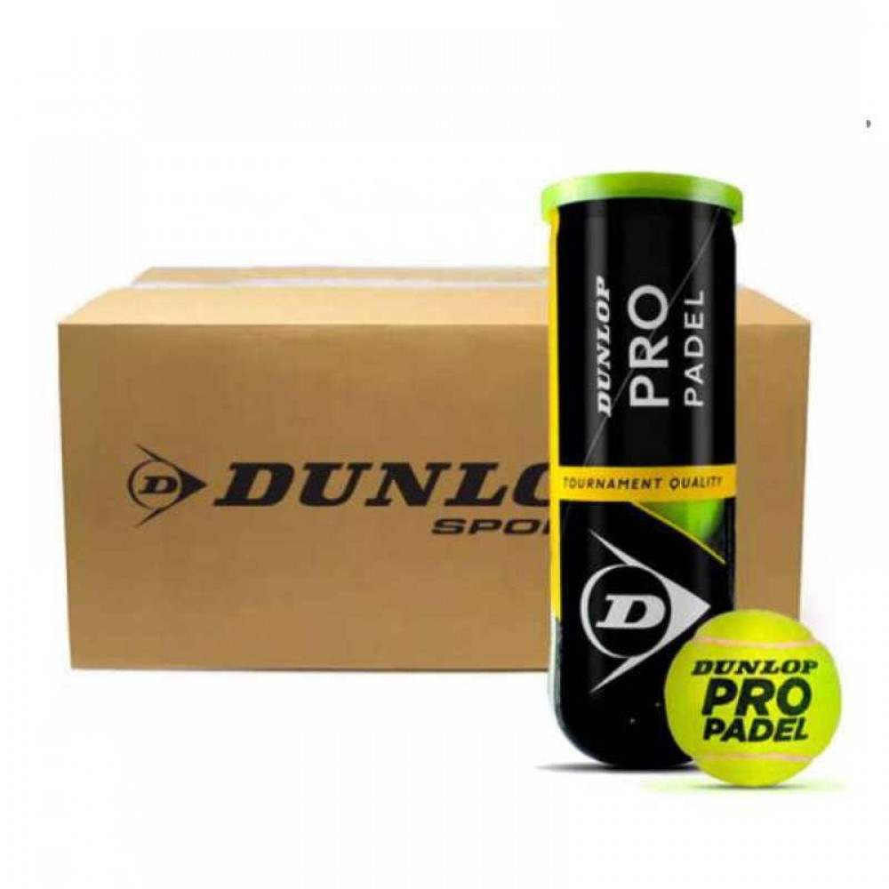 Cajon 72 Pelotas - 24 Botes de 3 uds - Dunlop Pro Padel - Barata Oferta Outlet