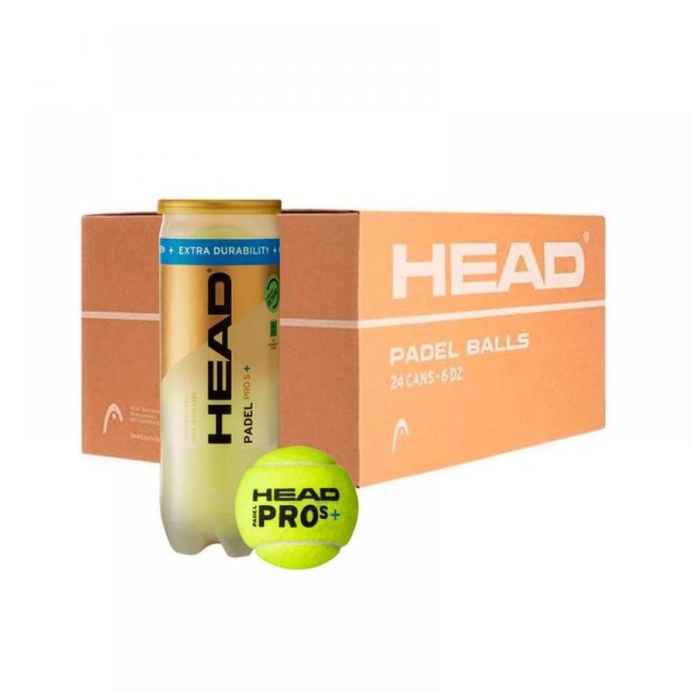 Cajon 72 Pelotas - 24 Botes de 3 uds - Head Padel Pro S+