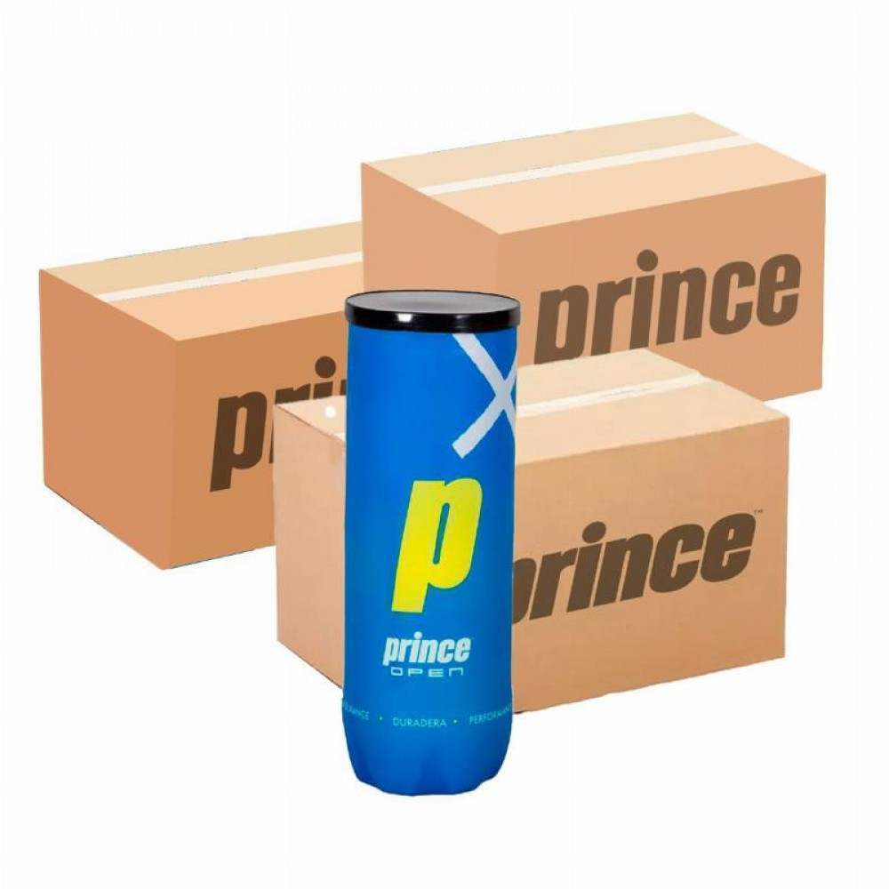 Box 72 Balls - 24 Jars of 3 units - Prince Padel Open x 3 Units