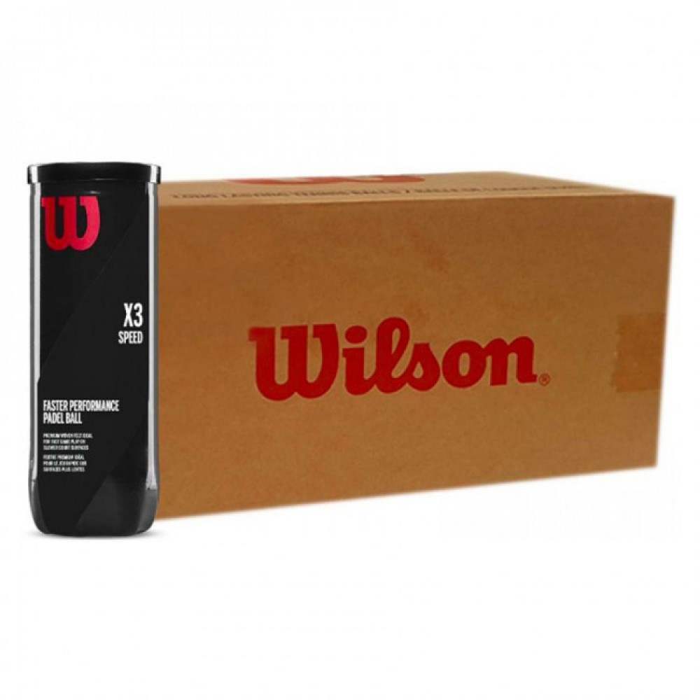 Cajon 72 Pelotas - 24  Botes de 3 uds - Wilson Padel X3 Speed - Barata Oferta Outlet