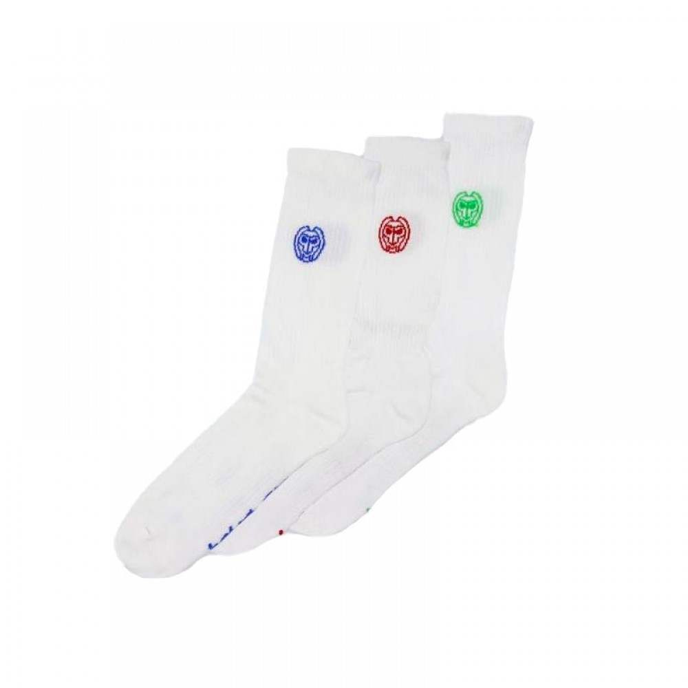 Calcetines Bidi Badu Crispy Crew Move Blanco 3 Pares - Barata Oferta Outlet