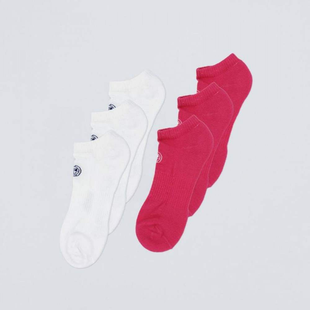 Calcetines Bidi Badu No Party XXL No show Move Rosa Blanco 6 Pares - Barata Oferta Outlet