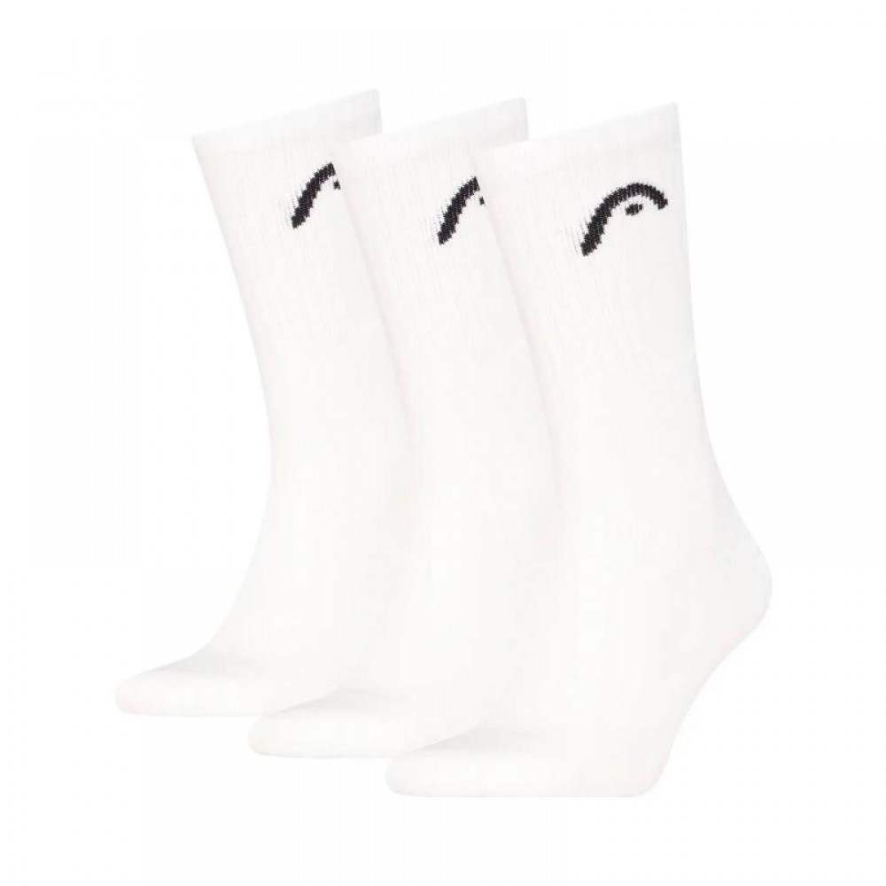 Calcetines Head All Sports Crew Blanco 3 Pecas