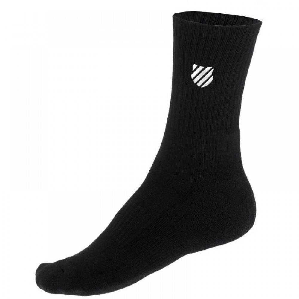 Calcetines Kswiss Crew Hypercourt Negro 2 Pares - Barata Oferta Outlet