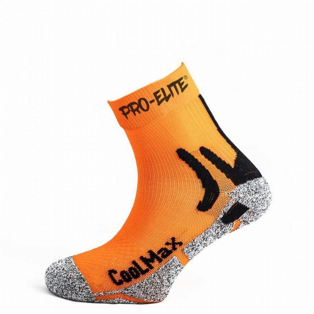 Pro Elite Coolmax Socks Orange 1 Pair