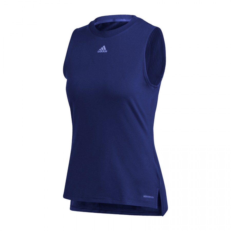 Dark Blue Adidas Match Tank Shirt