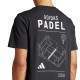 Adidas Padel Kategorie Grafik Schwarz T-Shirt