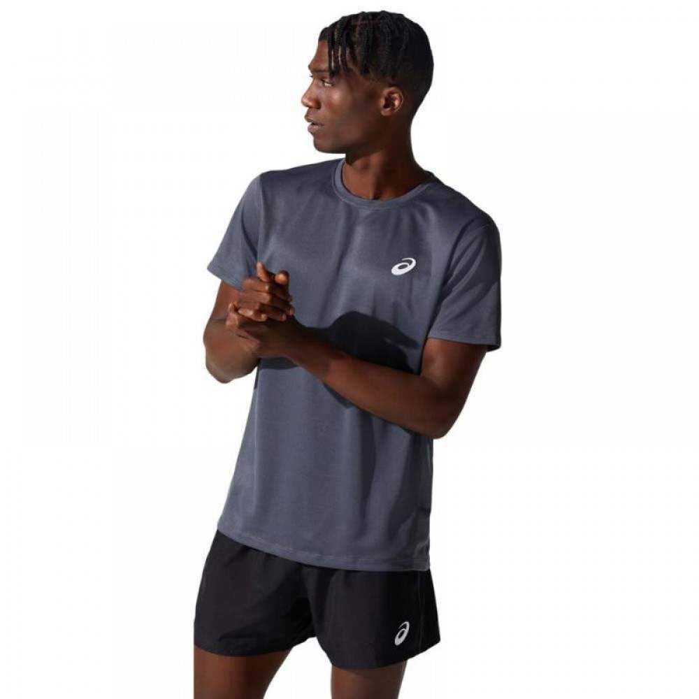 Camiseta Asics Core SS Gris Oscuro - Barata Oferta Outlet