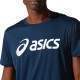 T-shirt Asics Core Top Logo Marino Blanco