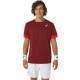 Camiseta Asics Tribunal SS Top Burdeos Rojo