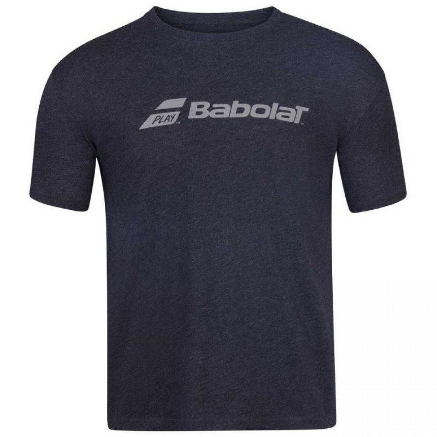 Camiseta Babolat Exercise Negro Jaspeado