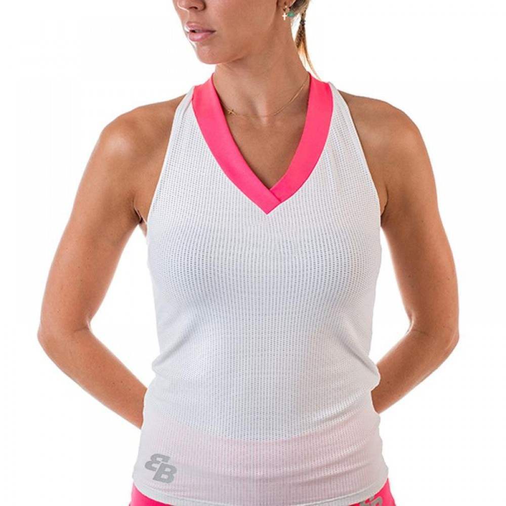 Camiseta BB Nerea Blanco Rosa - Barata Oferta Outlet