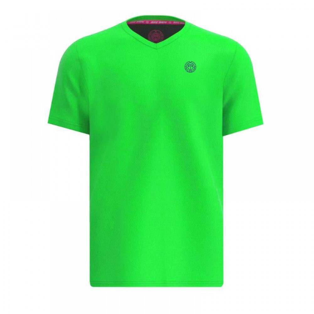 Camiseta Bidi Badu Crew Neon Green Dark Azul Junior