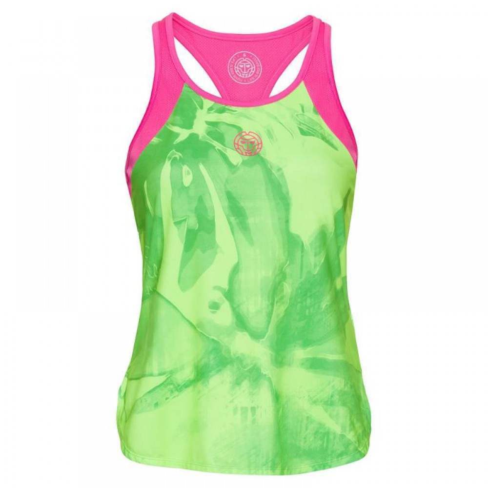 Camiseta Bidi Badu Fleur Verde Neon Rosa - Barata Oferta Outlet