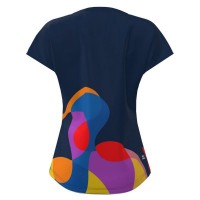 Camiseta Bidi Badu Twiggy Capsleeve Azul Oscuro Mix Mujer