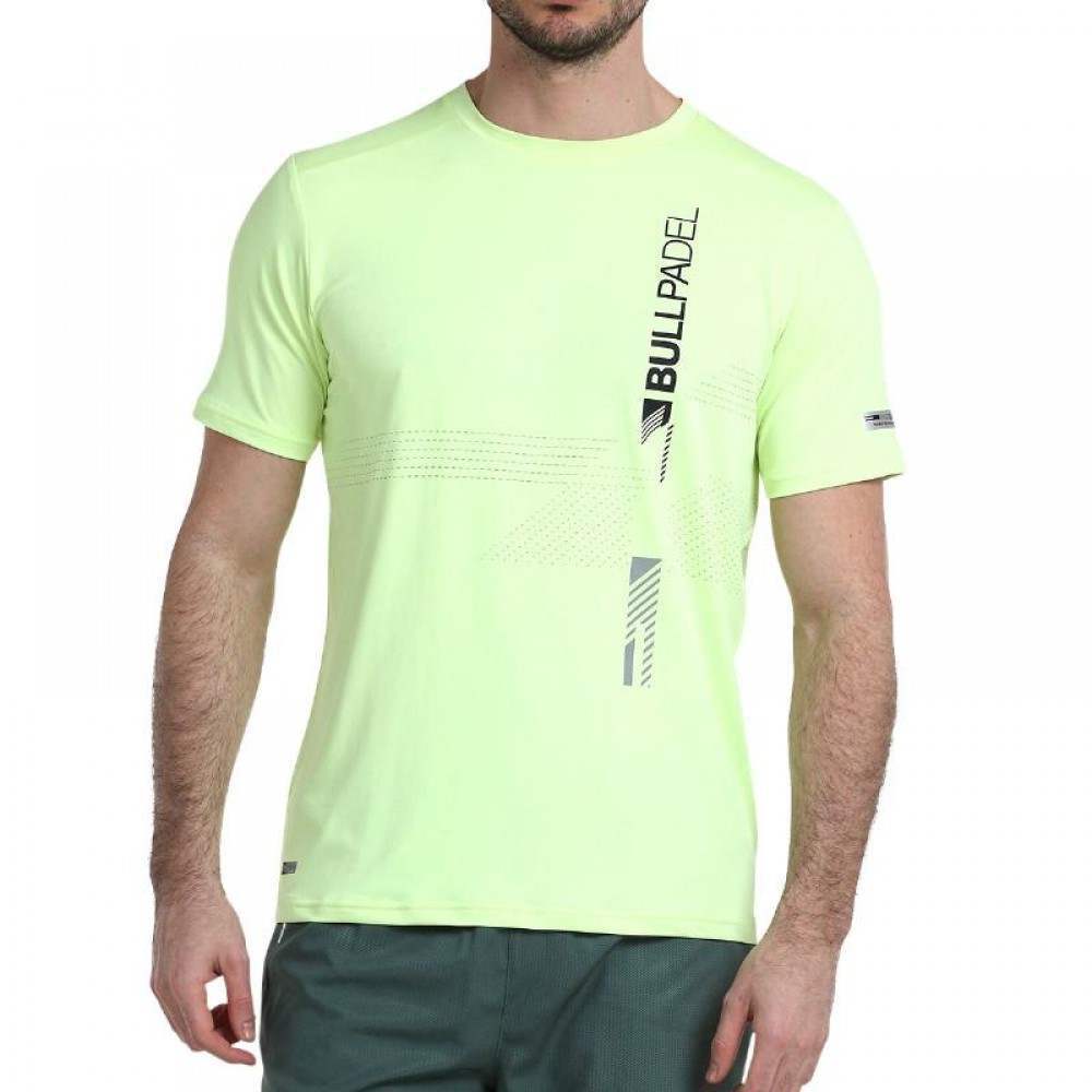 Bullpadel Adive T-Shirt Jaune Soufre Fluor