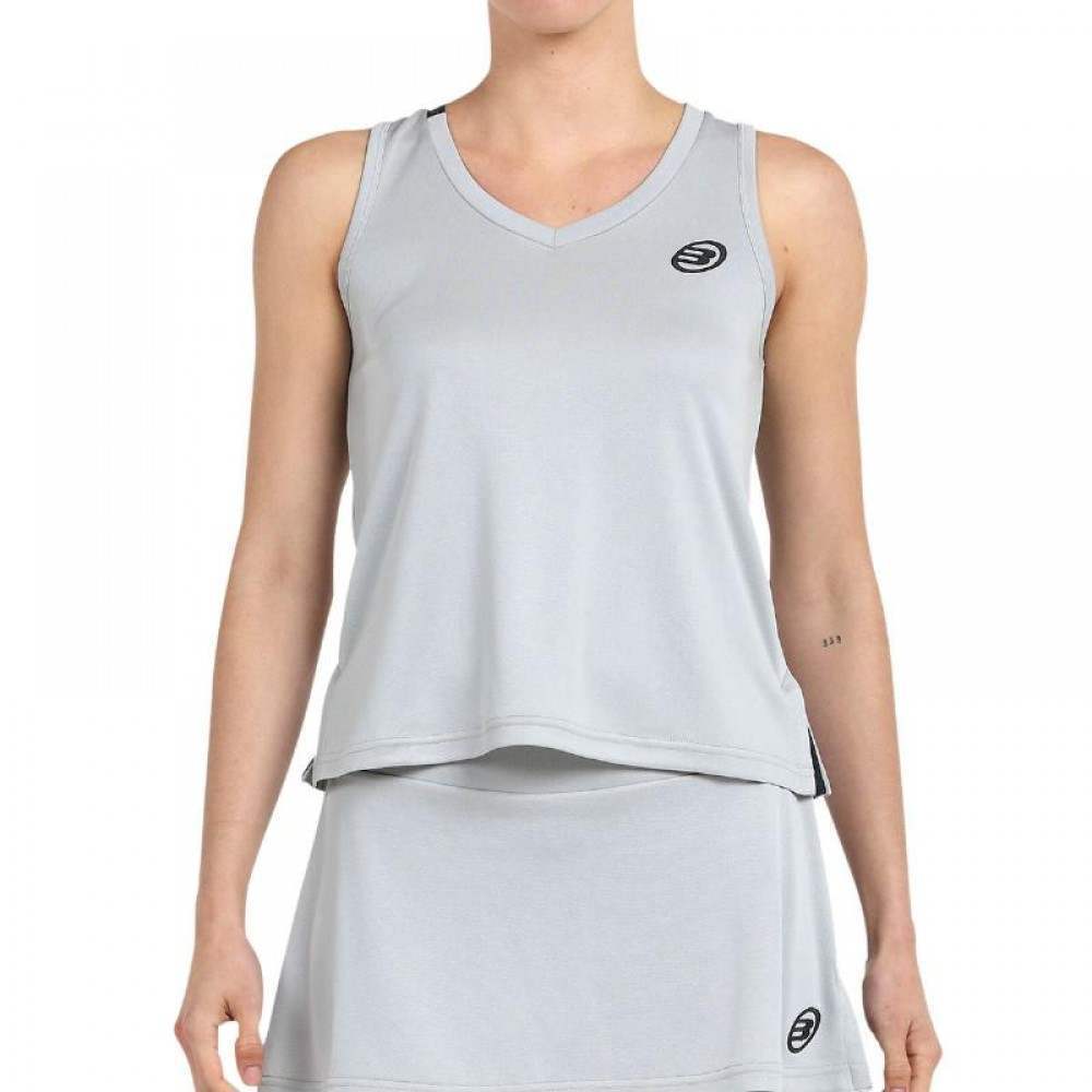 Camiseta Bullpadel Diles Gris Perla Bicolor