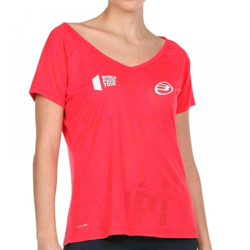 Camiseta Bullpadel Rapolan Carmesi Fluor - Barata Oferta Outlet