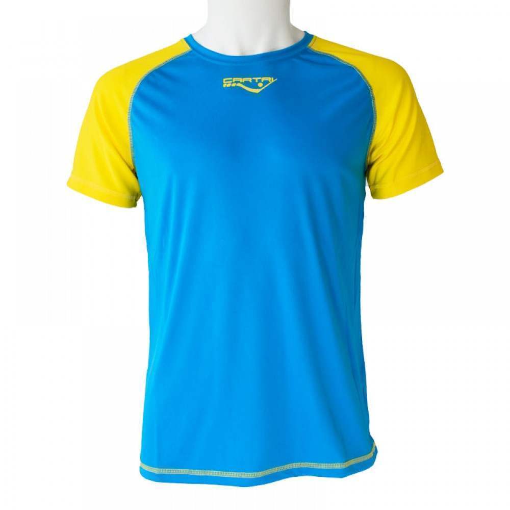 Camiseta Cartri Coach 2.0 Azul Amarillo - Barata Oferta Outlet