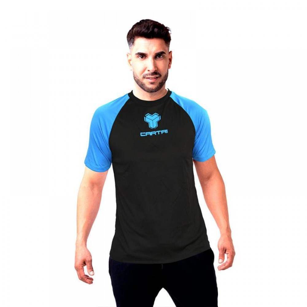 Cartri Match T-Shirt Black Blue