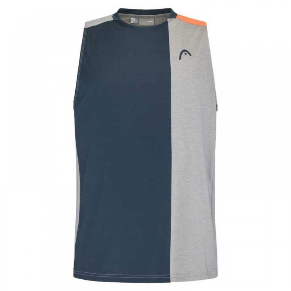 Camiseta Head Top Gris Naranja - Barata Oferta Outlet