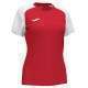 Camiseta Joma Academy IV Rojo Blanco Mujer