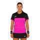 Camiseta Joma Montreal Rosa Negro Mujer