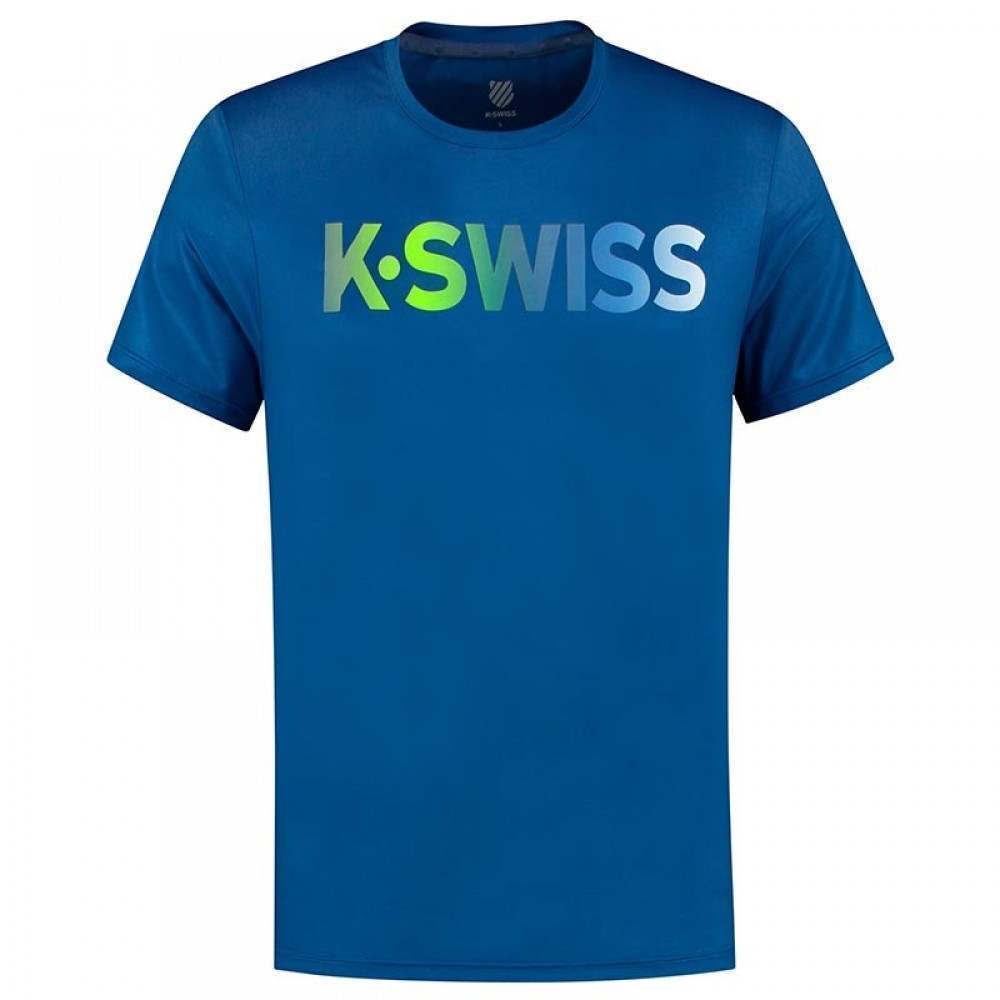 Camiseta Kswiss Hypercourt Azul - Barata Oferta Outlet