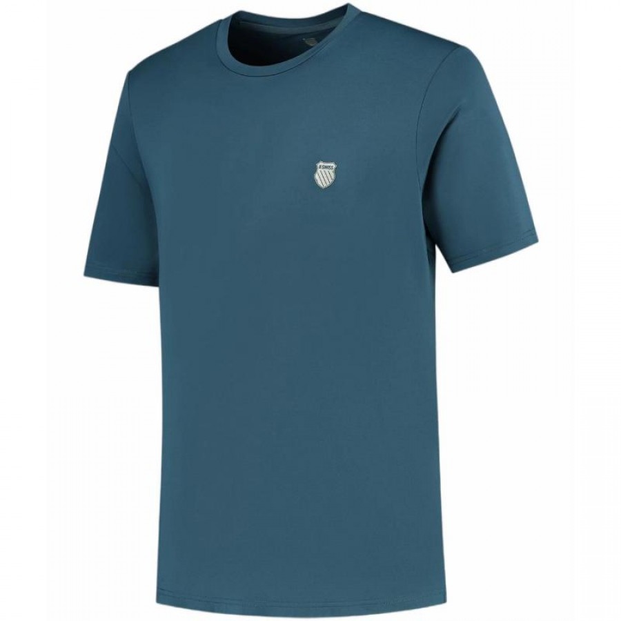 Camiseta Kswiss Hypercourt Basic Crew Indian Teal