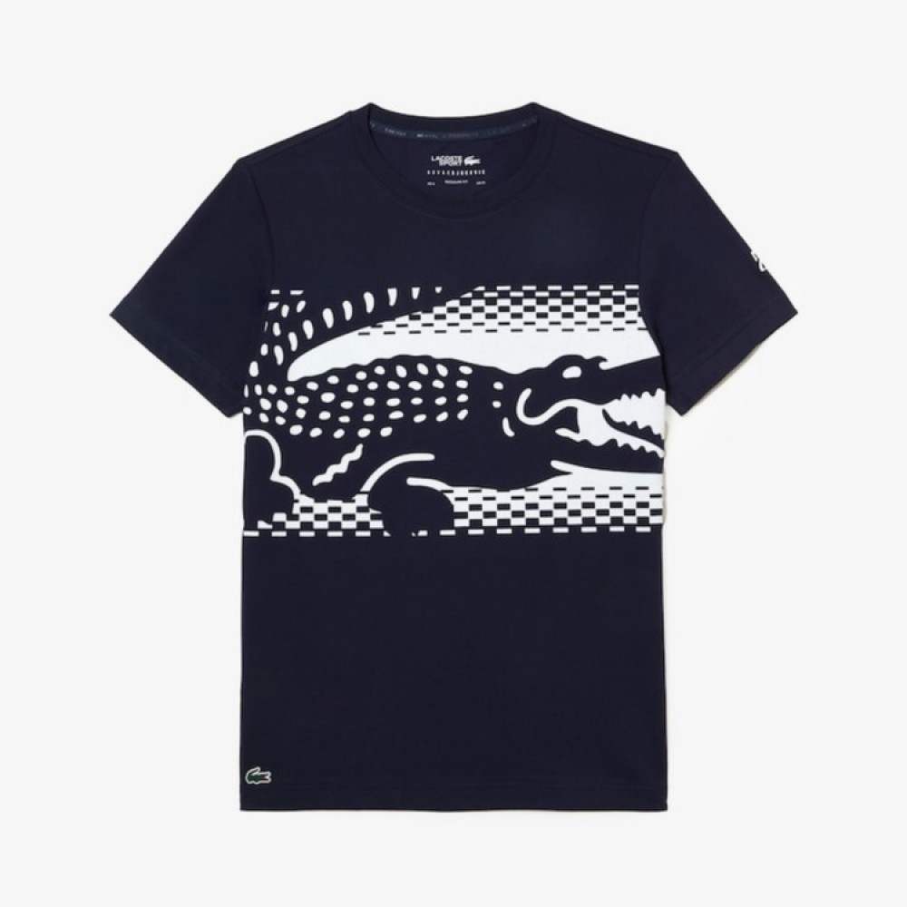 Camiseta Lacoste Novak Djokovic Azul Marino - Barata Oferta Outlet