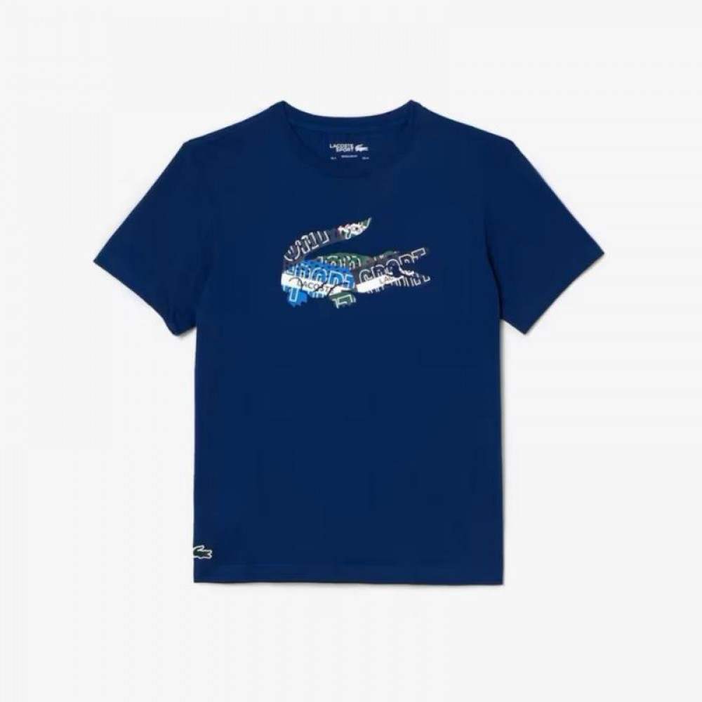 Lacoste Sport T-shirt en maille bleu marine