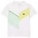 Lacoste Sport Regular Fit Seamless T-Shirt White Green