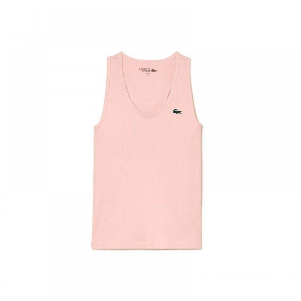 Camiseta Lacoste Sport Slim Fit Rosa Claro - Barata Oferta Outlet