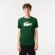 T-Shirt Lacoste Sport Respirant Vert Blanc