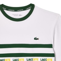 Camiseta Lacoste Ultra Dry Verde Blanco