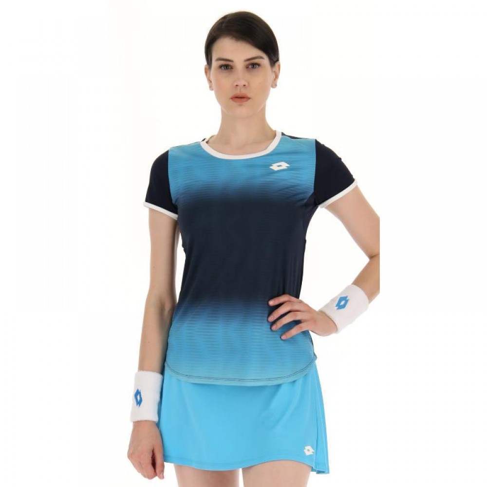 Camiseta Lotto Top IV Azul Degradado Mujer - Barata Oferta Outlet