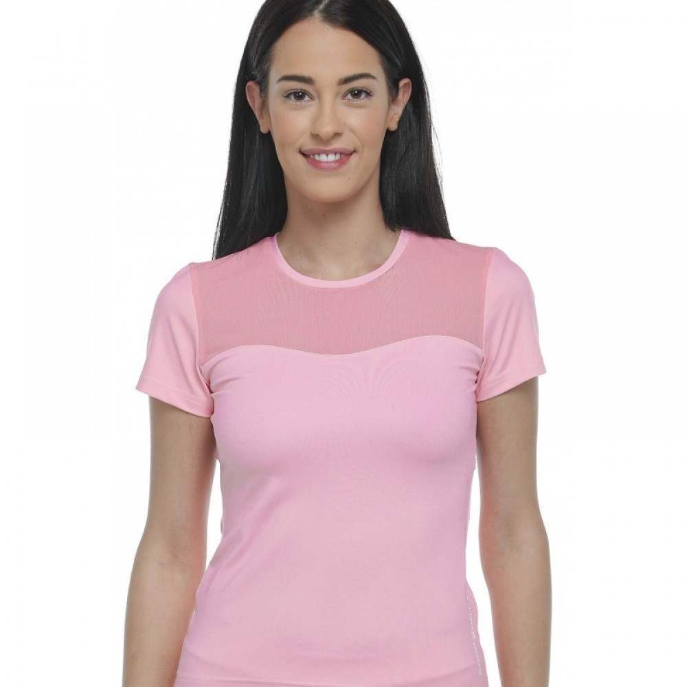 Camiseta Manga Corta Drop Shot Fenicia Rosa - Barata Oferta Outlet