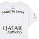 Nox Agustin Tapia Sponsors AT10 White T-Shirt 2024