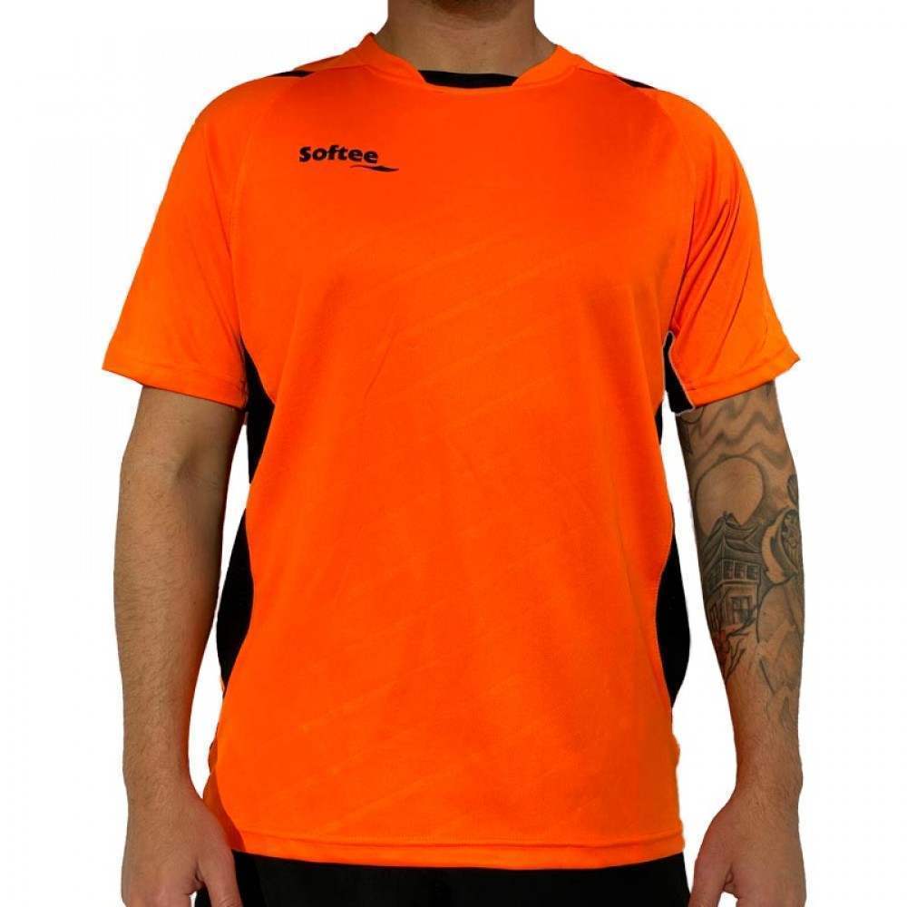 Camiseta Softee Play Naranja Negro - Barata Oferta Outlet