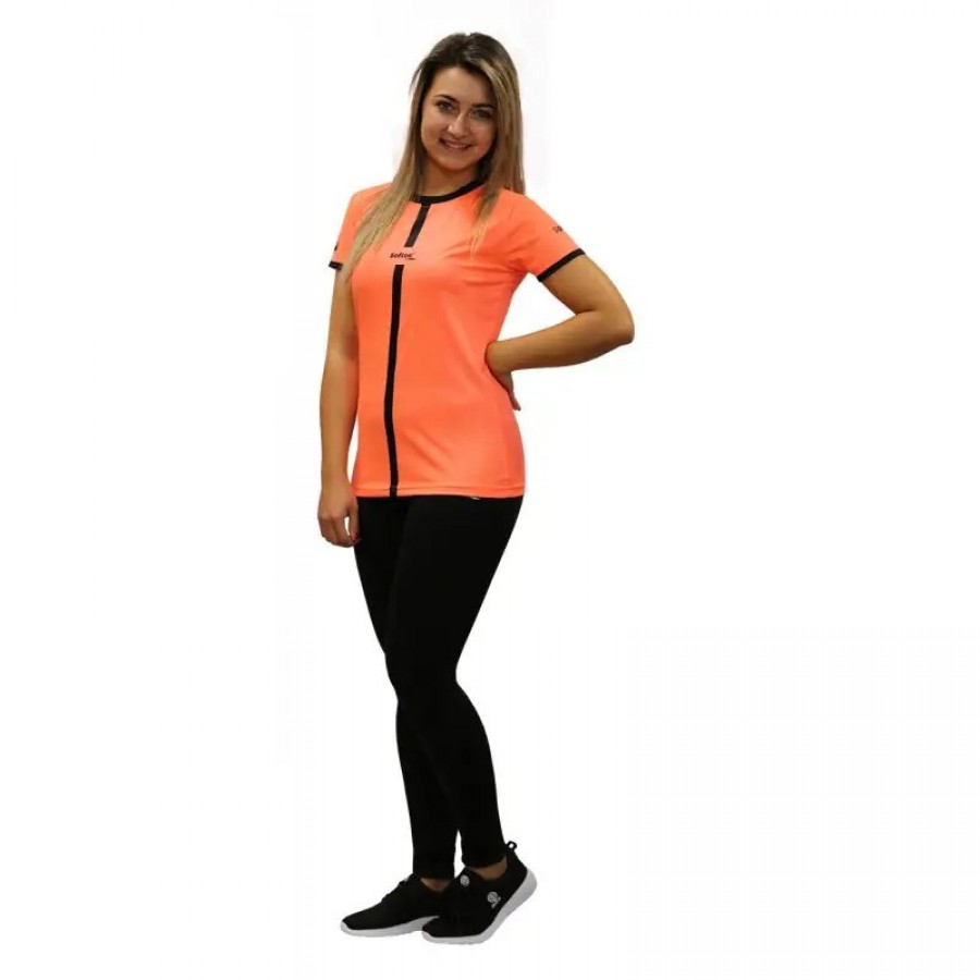 Softee Tipex Coral Fluor Black Women''s T-Shirt