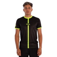 Camiseta Softee Tipex Negro Amarillo Fluor