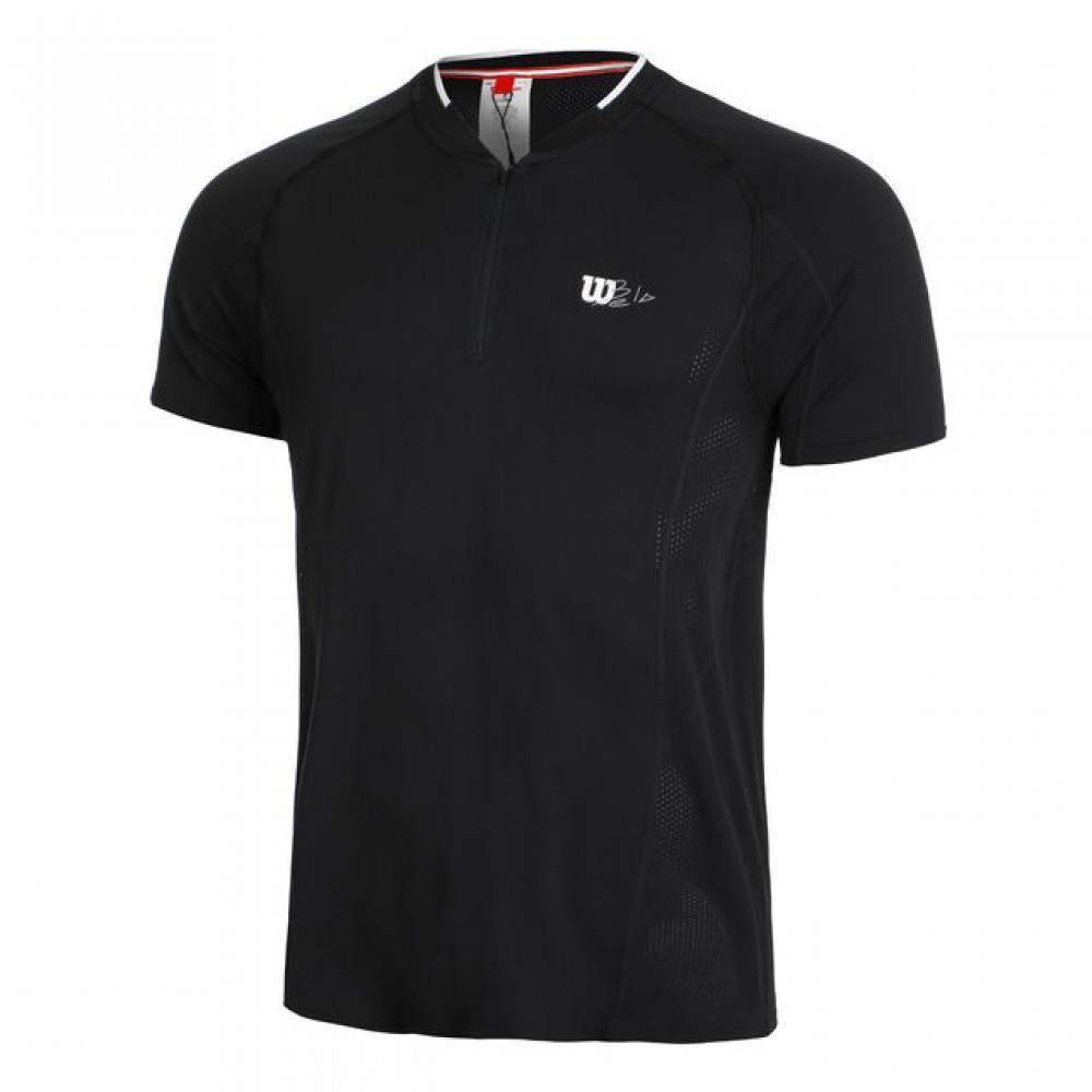 Camiseta Wilson Bela Seamless Ziphnly 2.0 Negro - Barata Oferta Outlet